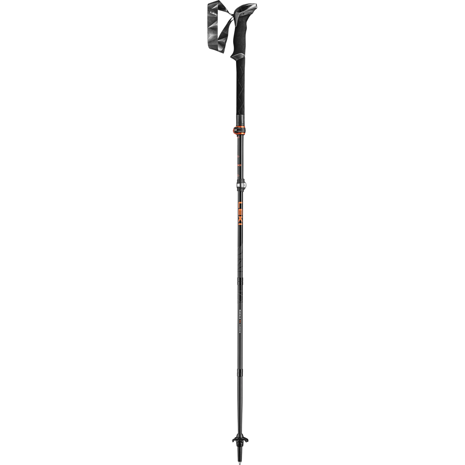 Leki trekking pole fully extended.